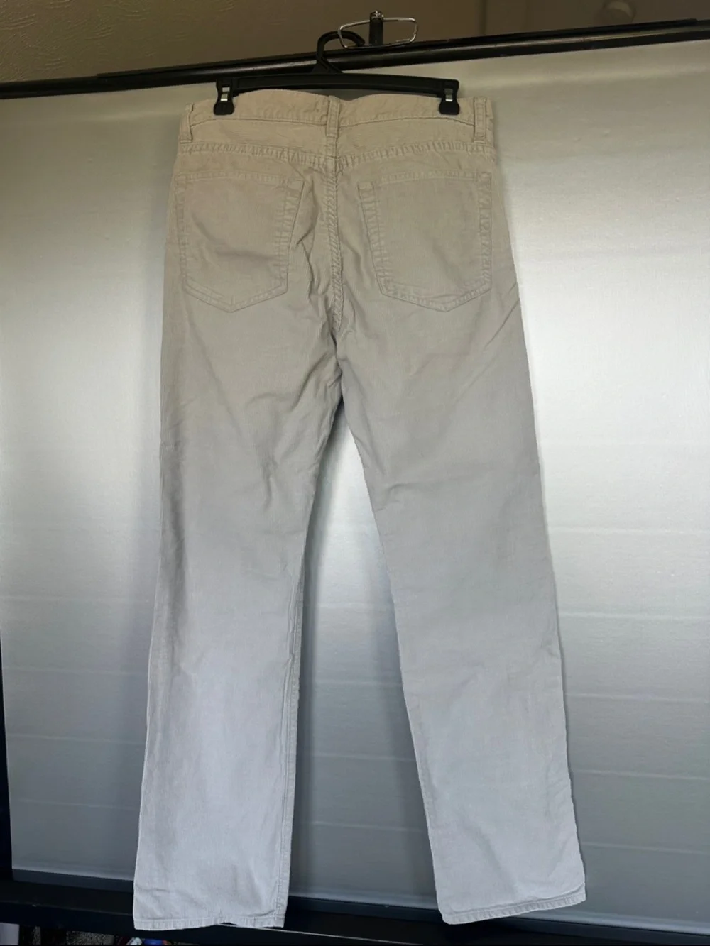 J.Crew Pants Mens 30x32 Slim Straight Light Gray Corduroy Preppy Academic